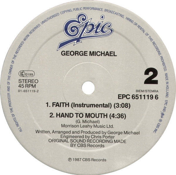 George Michael : Faith (12", Maxi)