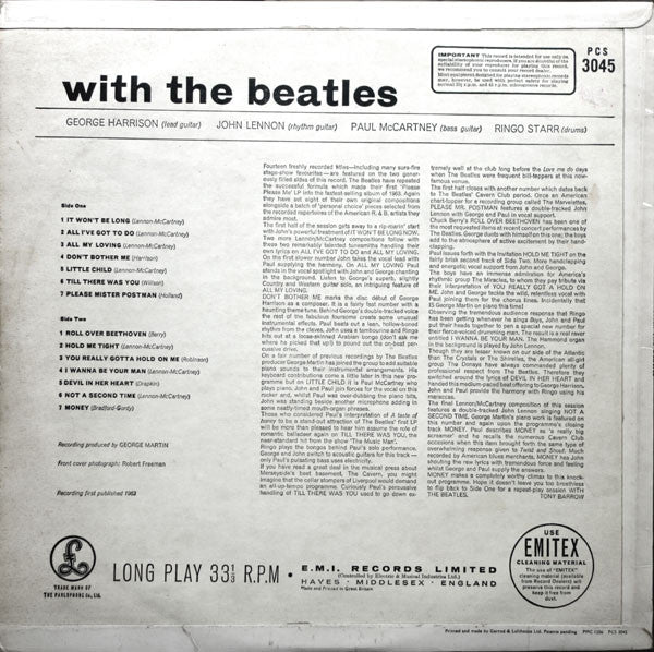 The Beatles : With The Beatles (LP, Album, RE)