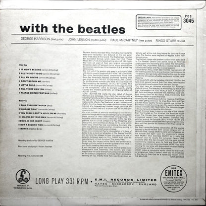 The Beatles : With The Beatles (LP, Album, RE)