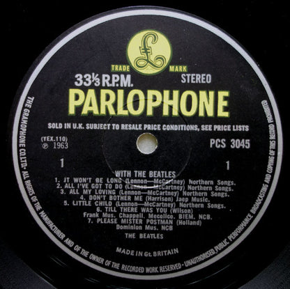 The Beatles : With The Beatles (LP, Album, RE)