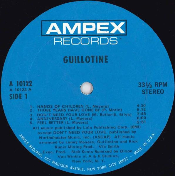 Guillotine (3) : Guillotine (LP, Album)