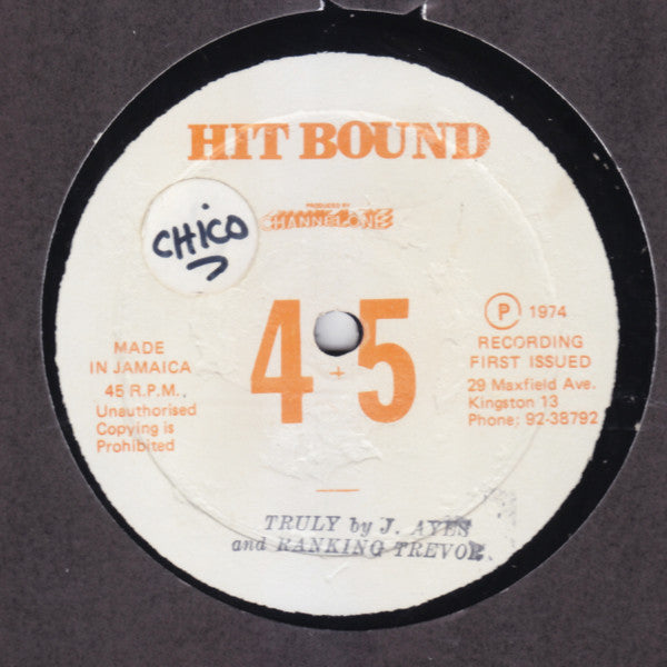 The Jays, Ranking Trevor : Truly / Yaho (12", Maxi, Single)