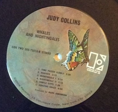 Judy Collins : Whales And Nightingales (LP, Album, Pit)