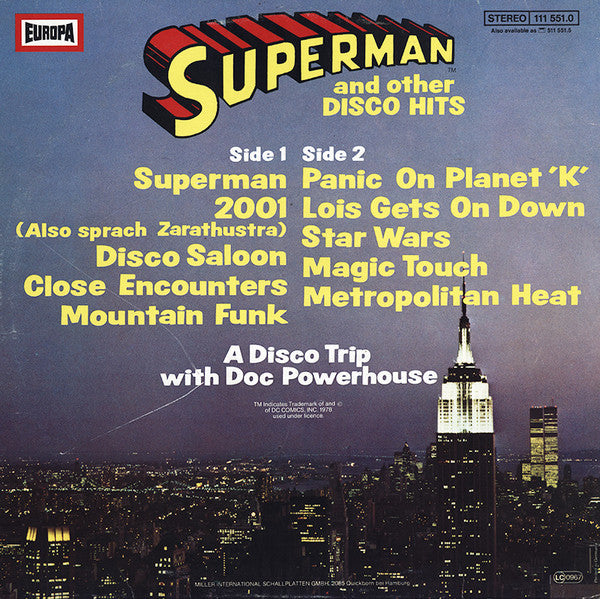 Doc Powerhouse : Superman And Other Disco Hits (LP)