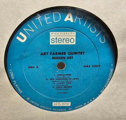 Art Farmer : Modern Art (LP, Album)