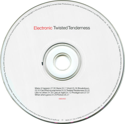 Electronic : Twisted Tenderness (CD, Album, Ude)