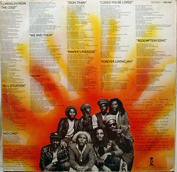 Bob Marley & The Wailers : Uprising (LP, Album)