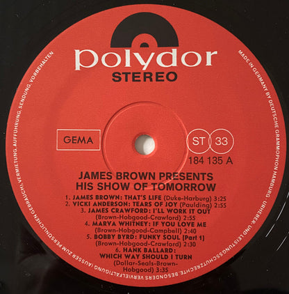 James Brown : Presents His Show Of Tomorrow (LP, Comp)