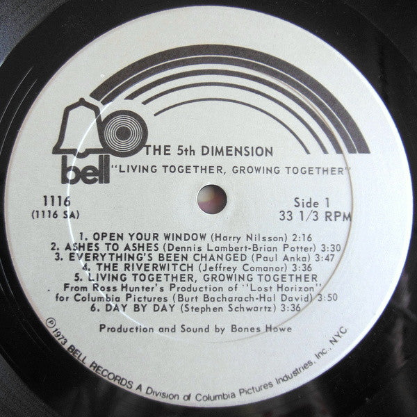 The Fifth Dimension : Living Together, Growing Together (LP, Album)