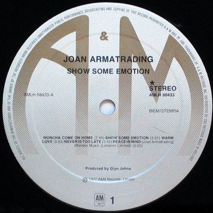 Joan Armatrading : Show Some Emotion (LP, Album)