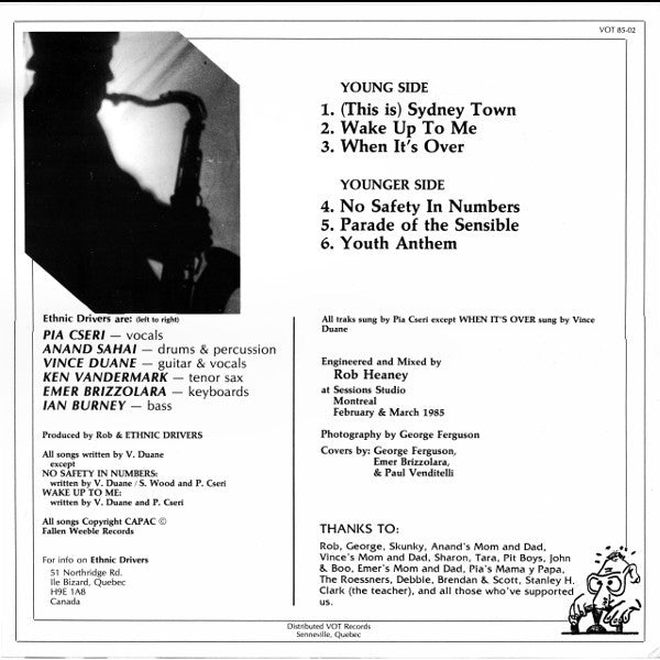 Ethnic Drivers : Ethnic Drivers (12", MiniAlbum)