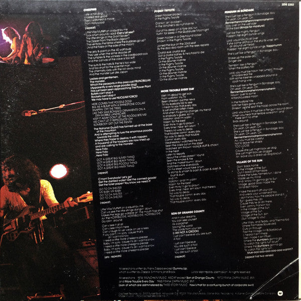 Frank Zappa / The Mothers : Roxy & Elsewhere (2xLP, Album, San)