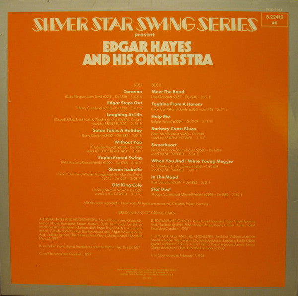 Edgar Hayes And His Orchestra : Swinging Jewels 1937 - 1939 (LP, Comp)