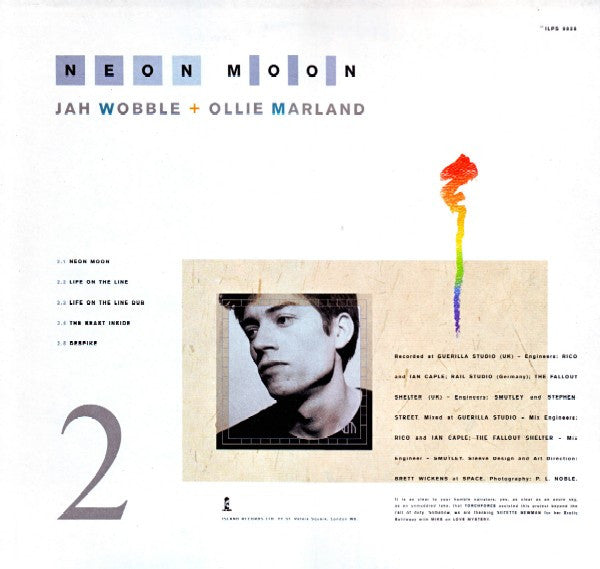 Jah Wobble + Ollie Marland : Neon Moon (LP, Album)