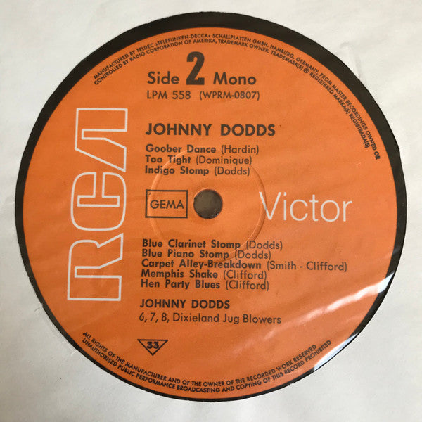 Johnny Dodds : Johnny Dodds (LP, Comp, Mono)