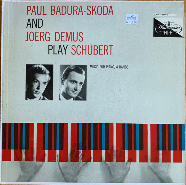 Paul Badura-Skoda And Jörg Demus Play Franz Schubert : Music For Piano, 4 Hands - Vol. I (LP, Comp, Mono)
