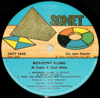 Al Cohn & Zoot Sims : Motoring Along (LP, Album)