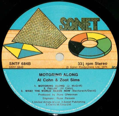 Al Cohn & Zoot Sims : Motoring Along (LP, Album)