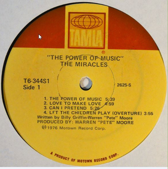 The Miracles : The Power Of Music (LP, Album)