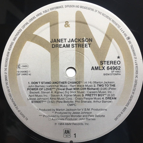 Janet Jackson : Dream Street (LP, Album)