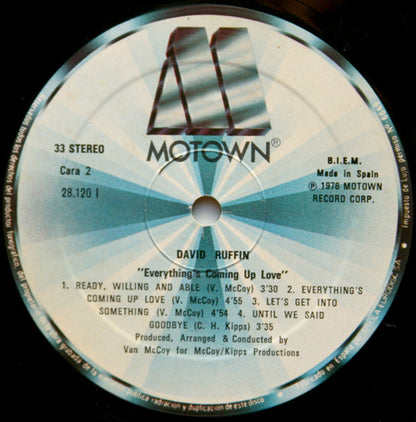 David Ruffin : Everything's Coming Up Love (LP, Album)