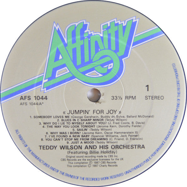 Teddy Wilson And His Orchestra : Jumpin' For Joy (LP, Comp)