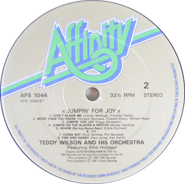 Teddy Wilson And His Orchestra : Jumpin' For Joy (LP, Comp)