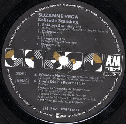 Suzanne Vega : Solitude Standing (LP, Album)