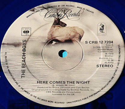 The Beach Boys : Here Comes The Night (12", Single, Ltd, Blu)