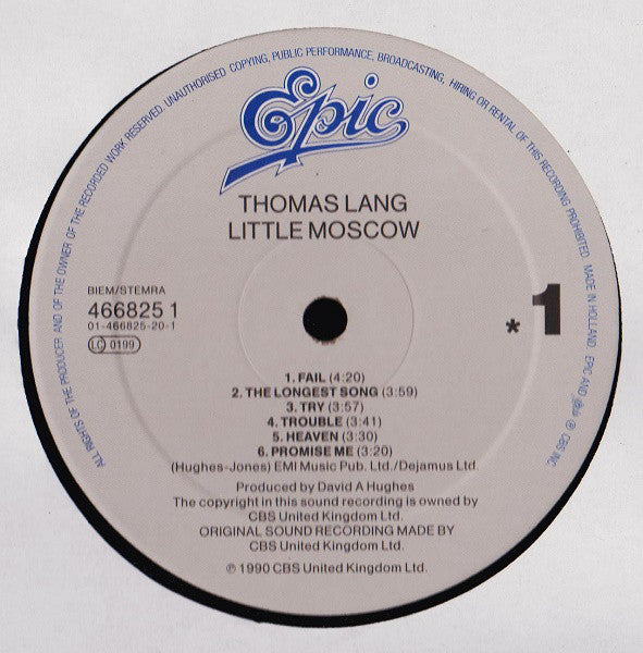 Thomas Lang : Little Moscow (LP, Album)