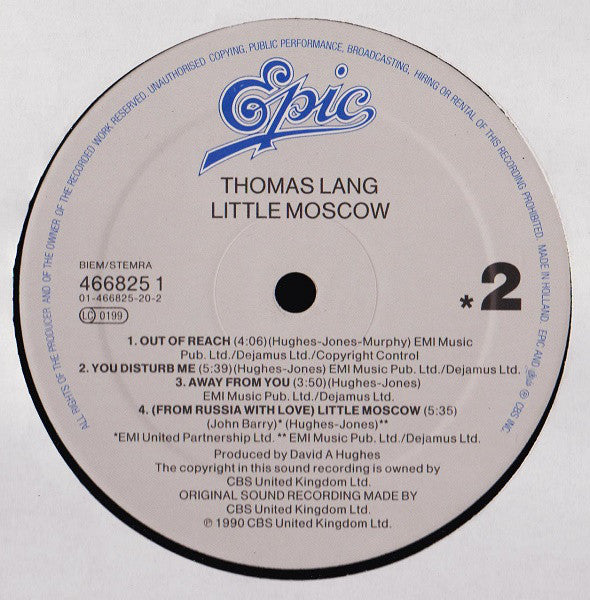 Thomas Lang : Little Moscow (LP, Album)