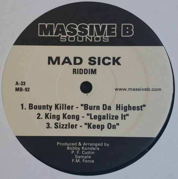 Various : Mad Sick Riddim (12")