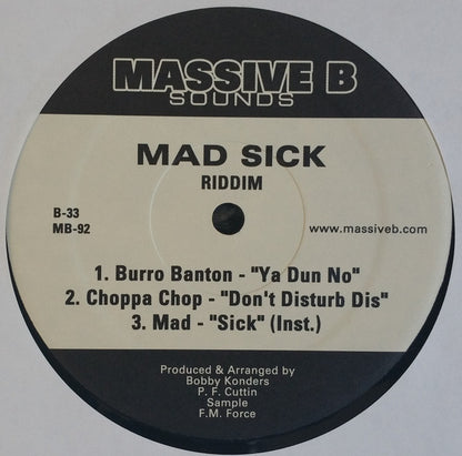 Various : Mad Sick Riddim (12")