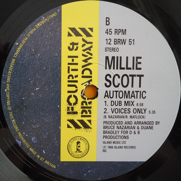 Millie Scott : Automatic (12")