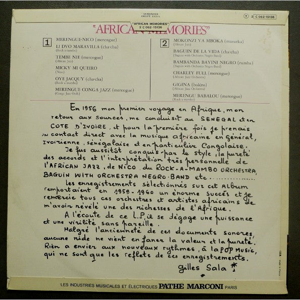 Various : African Memories (LP, Comp)