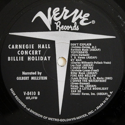 Billie Holiday : The Essential Billie Holiday - Carnegie Hall Concert Recorded Live (LP, Album, RE, RM, Gat)