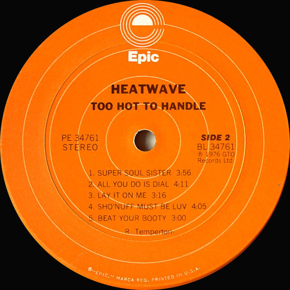 Heatwave : Too Hot To Handle (LP, Album, San)