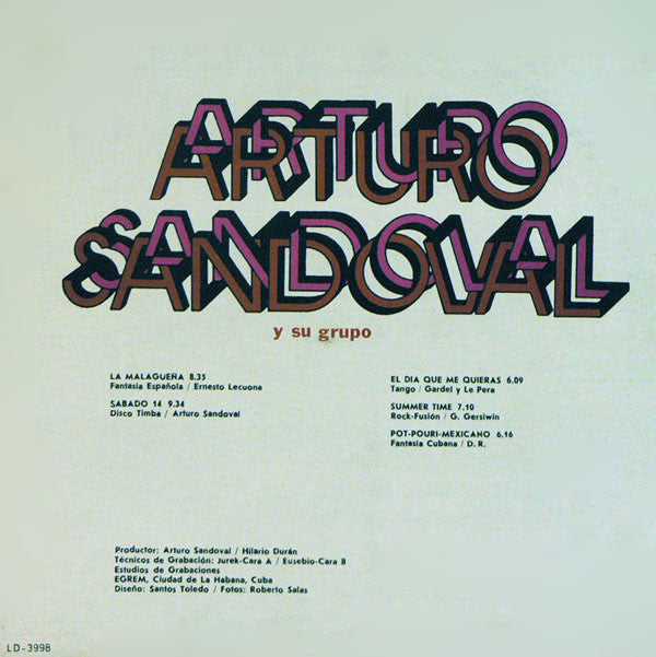 Arturo Sandoval Y Su Grupo : Arturo Sandoval Y Su Grupo (LP, Album)