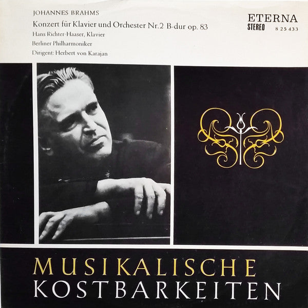 Johannes Brahms, Hans Richter-Haaser, Berliner Philharmoniker, Herbert Von Karajan : Konzert Für Klavier Und Orchester Nr. 2 B-dur Op. 83 (LP, RP)