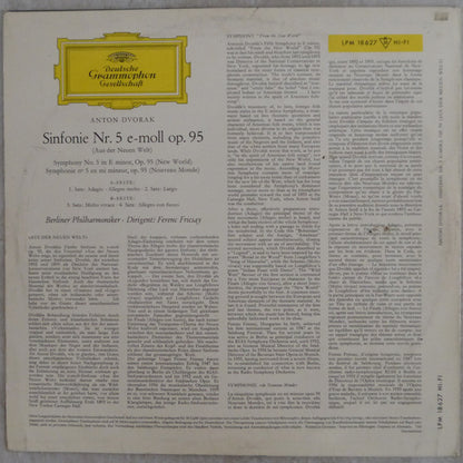 Antonín Dvořák ‧ Berliner Philharmoniker ‧ Dirigent: Ferenc Fricsay : Aus Der Neuen Welt ‧ From The New World (Sinfonie Nr. 5 E-moll Op. 95 ‧ Symphony No. 5 In E Minor, Op. 95) (LP, Mono)