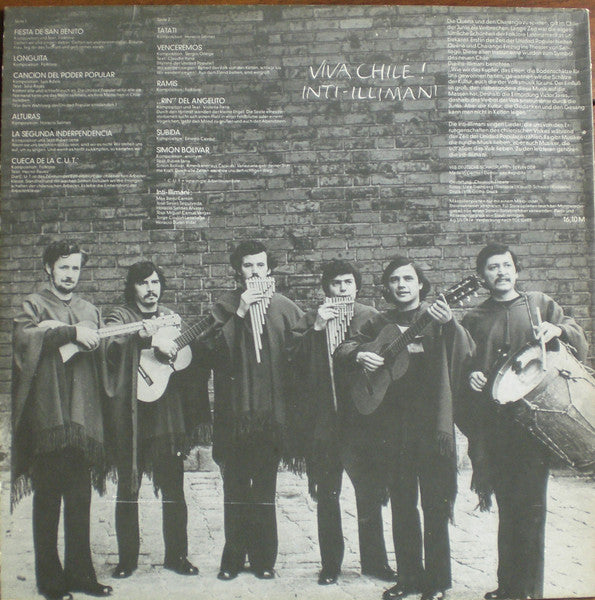 Inti Illimani : Viva Chile ! (LP, Album, Win)