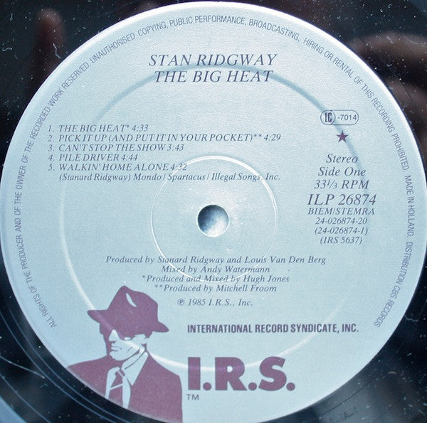 Stan Ridgway : The Big Heat (LP, Album)