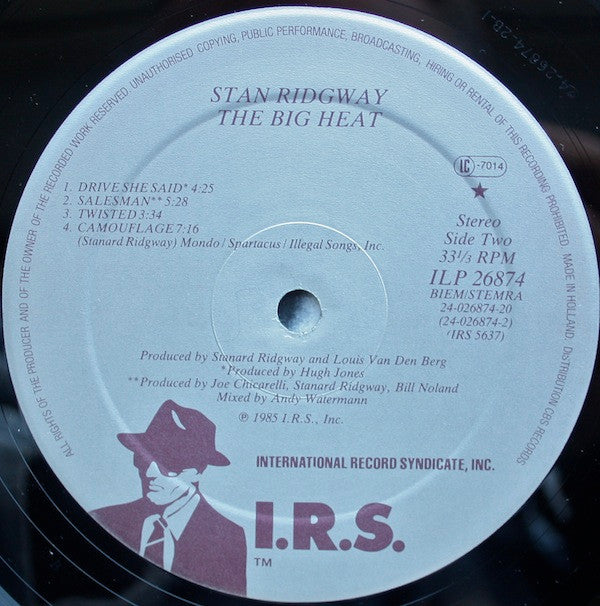 Stan Ridgway : The Big Heat (LP, Album)