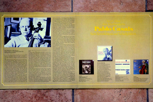 Ludwig van Beethoven - Pablo Casals Mit Wilhelm Kempff Und Sándor Végh : Cellist Des Jahrhunderts (2xLP, Comp)
