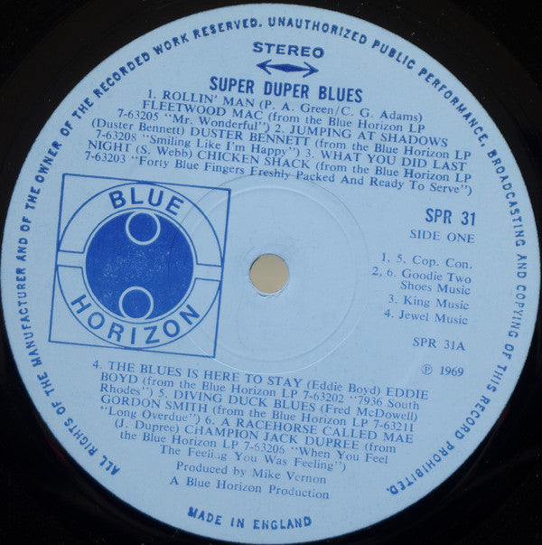 Various : Super-Duper Blues (LP, Comp)