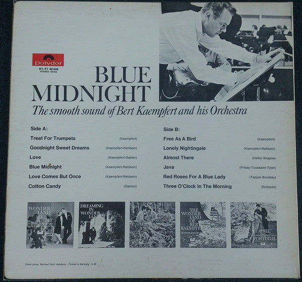 Bert Kaempfert & His Orchestra : Blue Midnight (The Smooth Sound Of Bert Kaempfert And His Orchestra) (LP, Album)