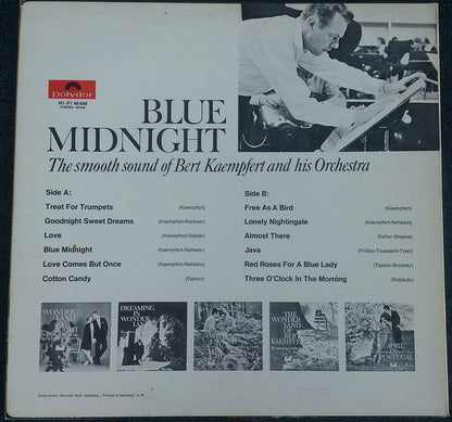 Bert Kaempfert & His Orchestra : Blue Midnight (The Smooth Sound Of Bert Kaempfert And His Orchestra) (LP, Album)