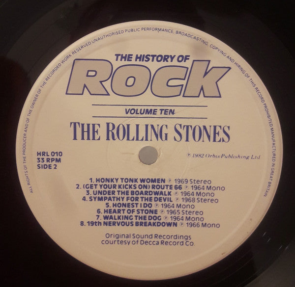 The Rolling Stones : The History Of Rock (Volume Ten) (LP, Comp, Mono)