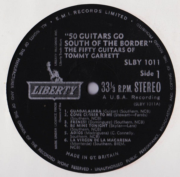 The 50 Guitars Of Tommy Garrett : 50 Guitars Go South Of The Border (LP, Album)