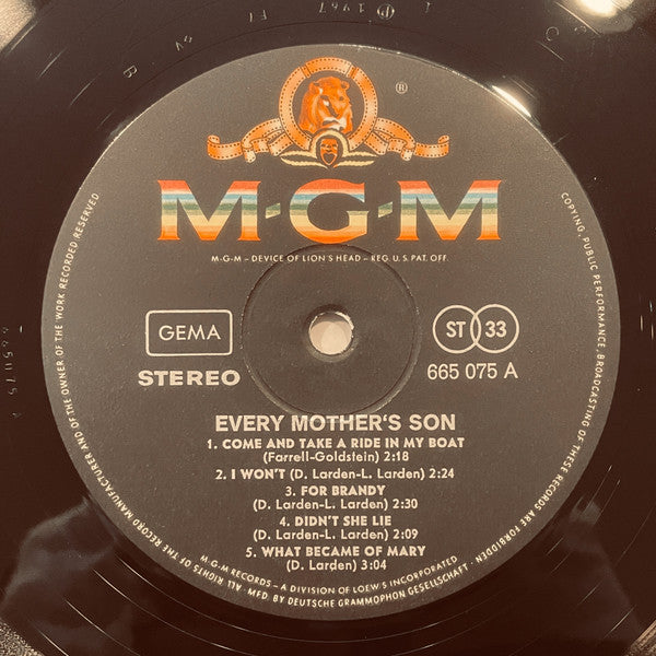 Every Mothers' Son : Every Mothers' Son (LP, Album)